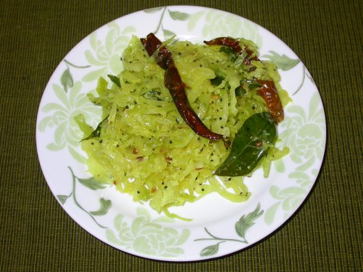 Cabbage poriyal